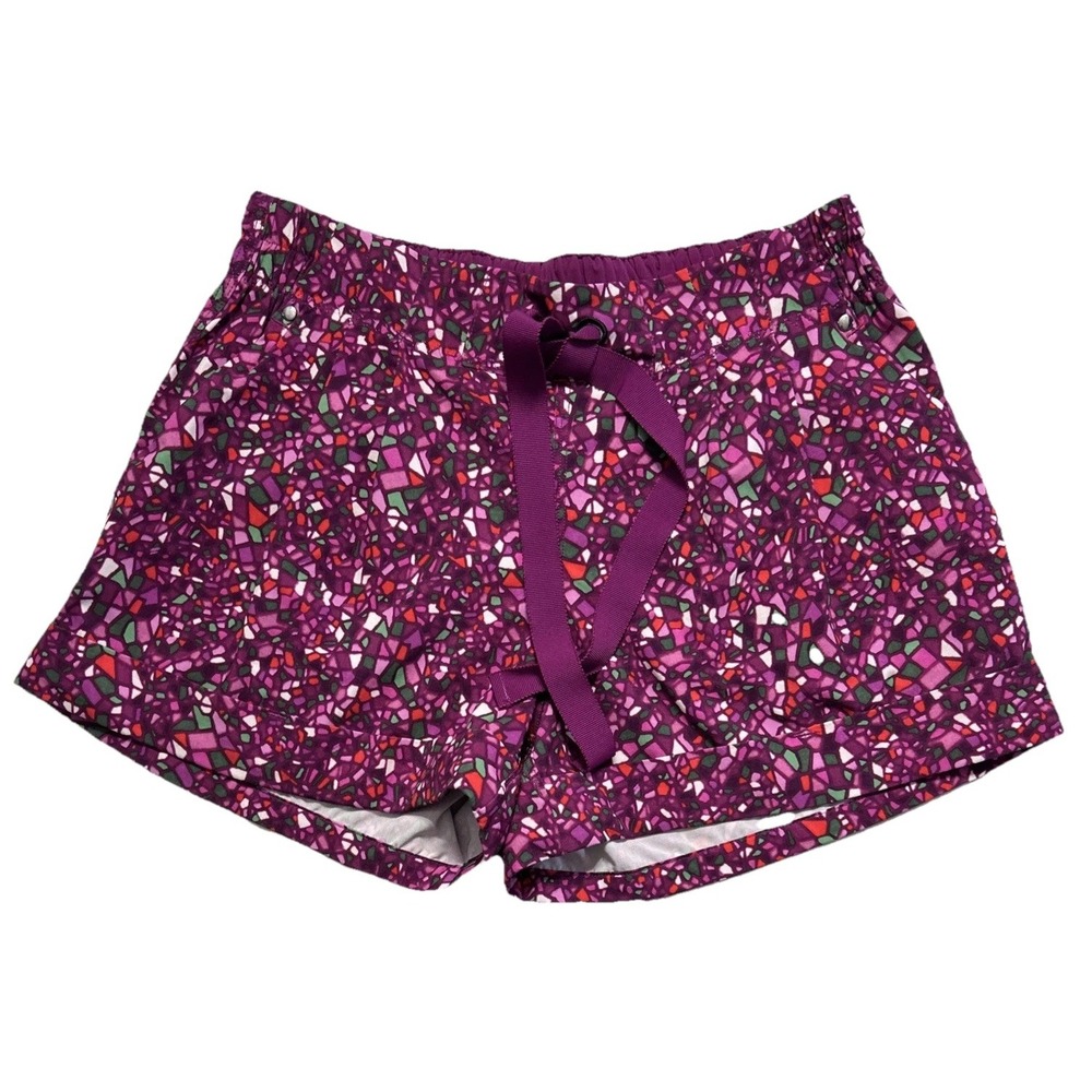 Lululemon Spring Break Away Shorts Purple Paradise‎ Camo Multi Sz 6 EC